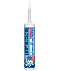 SILICONE SIGILLANTE "BIANCOSAN" BIANCO 310 ML - SARATOGA.
